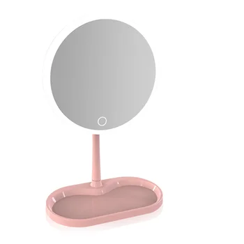 

DIOZO Makeup Mirror Smart Touch Control Lighted Makeup Stand Up Desk Ring LED Mirrors Vanity Cosmetic Mirror Dropshipping