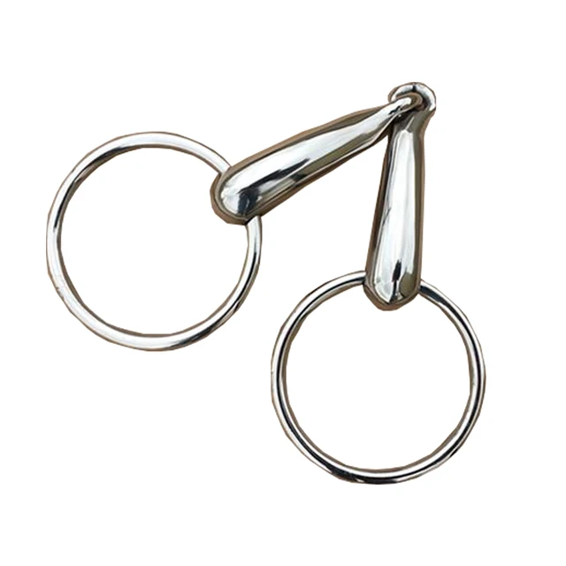 Stainless Steel Loose Ring Snaffle Bit Horse Hollow Mouthpiece 12cm Product Horse Equipement 2