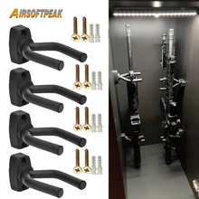

1/2/4Pcs Gun Racks Wall Mount Gun Storage Display Hanger Hook for Rifles/Shotguns/Pistol/Airsoft/Compound Bow/Baseball Bat