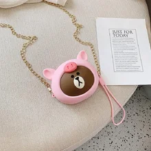 Женские кошельки из силикагеля с героями мультфильмов, Желейная посылка, маленькие кошельки для монет, сумки для мелочи, сумки через плечо, сумки для девушек