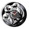 Wildlife Deer Hunting Vinyl Record Wall Clock Nature Animal Hunter Watch Modern Silent Clock Mancave Forest Club Wall Home Decor 1