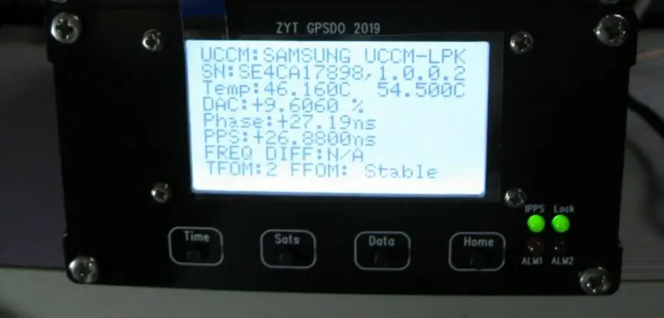 SAMSUNG STP2878LF ЖК-дисплей gps DO 10 МГц 1PPS OCXO gps дисциплинированной осциллятор-5-8 - Цвет: White LCD