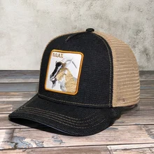 

Cowboy GOAT Baseball Cap Men Women Animals Embroidery Snapback Dad Hat Spring Cotton Washed Denim Hip Hop Bone Dropshipping