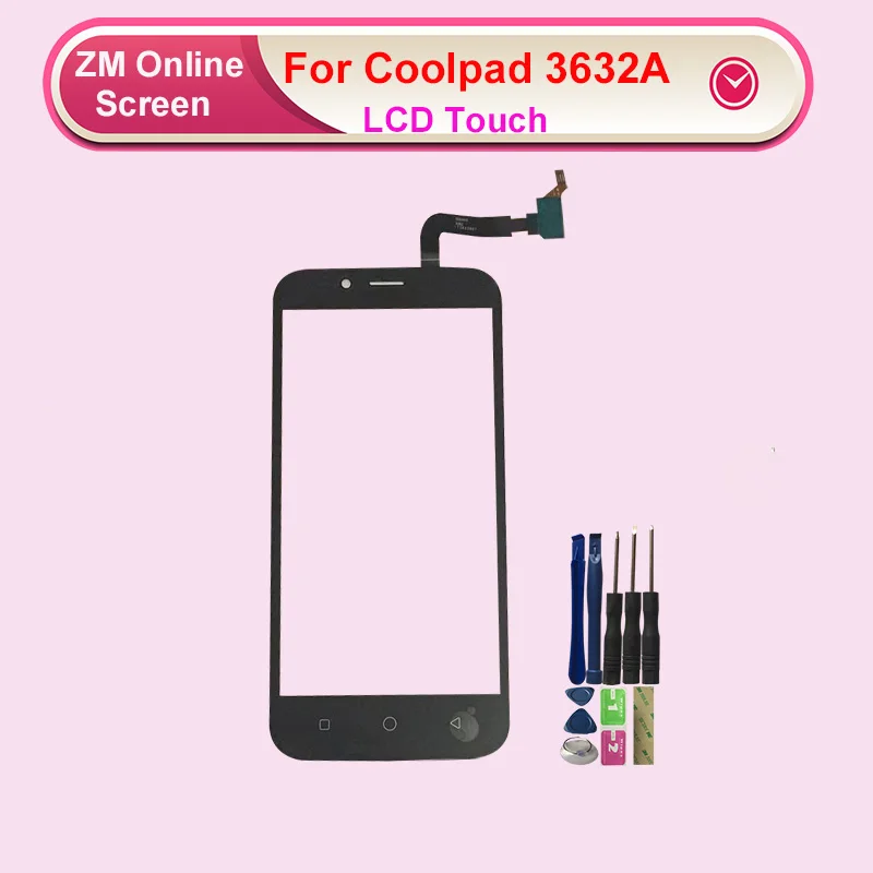 Для coolpad 3632A сенсорный экран без ЖК-дисплея дигитайзер Замена датчика с инструментами