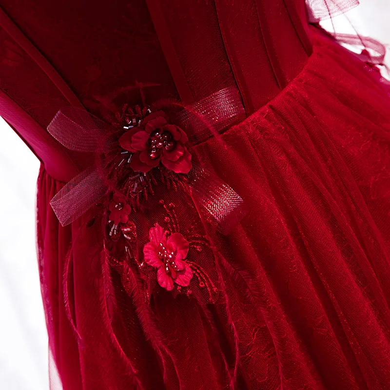 Vestido de festa сексуальное длинное платье с v-образным вырезом для выпускного вечера, платье в пол на шнуровке А-силуэта бордового цвета, платье для выпускного вечера, новая мода, Robe De Soiree