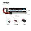 Аккумулятор HRB 3S 4S Lipo, 2 упаковки, 11,1 В, 1300 мАч, 1500 мАч, 1800 мАч, 2200 мАч, 3000 мАч, 60C, аккумулятор для радиоуправляемых моделей traxxas, Fpv, дронов, лодок ► Фото 3/6