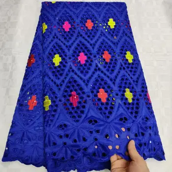 

100% Cotton Bridal Material Swiss Voile Lace In Switzerland Dubai Lace African Eyelet Dry Lace Fabric Superb Nigeria Lace Fabric