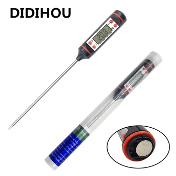 

Junejour Oven Thermometer Tools Meat Thermometer Digital BBQ Thermometer Electronic Water Milk Kitchen Cooking Food Thermometer