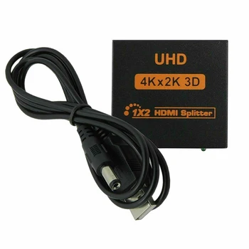 

1080P 4K*2K 3D HDMI Video Switch Switcher HDMI 1.4b Splitter Power Signal Amplifie 1In 2 Out Port Box Hub for DVD HDTV Xbox
