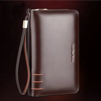 

Male Bag Leather Briefcase Business Fashion Double Zipper Large Capacity Fashion