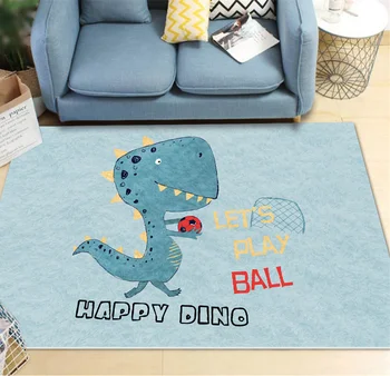 

Living room coffee table blanket Nordic style long hair carpet bedroom bedside mat Thickened washed silk hair non-slip rug