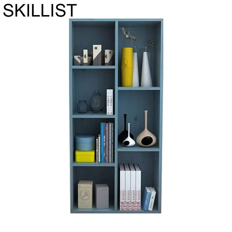 cheap Libreria Decor Home Mueble Camperas Dekoration Display Mobilya Vintage wooden Furniture Retro Decoration Bookcase Book Case Rack