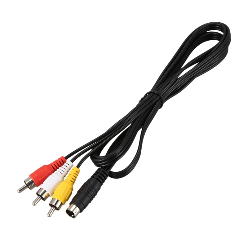 1 5 м 4.9ft 3 RCA Мужской до 4 Pin S-Video ТВ ПК кабель-переходник | Электроника