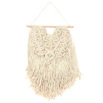 

Macrame Wall Hanging Driftwood Woven Wall Art Boho Home Decor 45cm x 60cm
