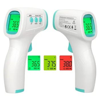 

Outdoor Infrared Non Contact Thermometer Gun LCD Digital Body Temporal Forehead Thermometer For Fever Temperature Sensor Fast