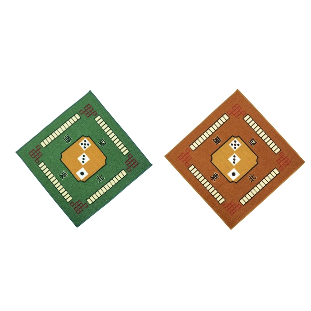 2pcs Silence Table Cover Mahjong Anti-slide Mat 79cm for Board Card Game