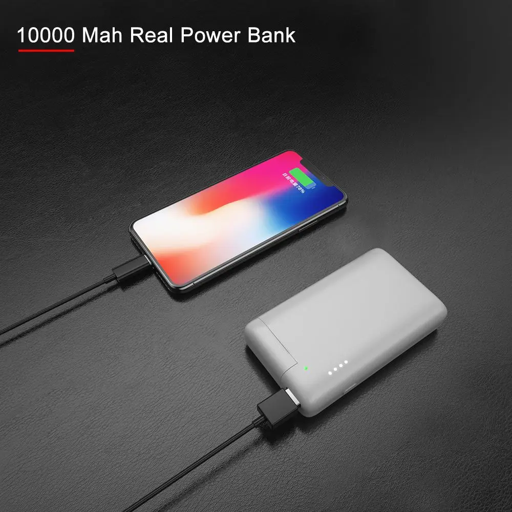 PINZHENG, 10000 мА/ч, внешний аккумулятор для Airpods, портативное зарядное устройство, внешний аккумулятор, внешний аккумулятор, USB, повербанк для iPhone, Xiaomi, внешний аккумулятор