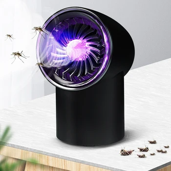 

USB Powered Silent Fan Mosquito Killer & Fruit Fly Insect Trap Intelligent UV Light Control, Indoor Kitchen Mosquito Eradicator