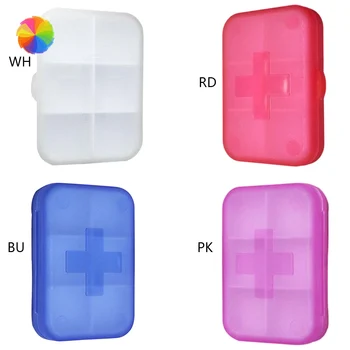 

Plastic Medicine Pills Jewelry Earrings Beads Storage Box Stamps Button Container Case XBFF