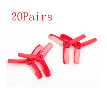 

20Pairs BeeRotor 3x3 3-Blade Propeller 3 Inch 3030 CW CCW Paddle/Props Model Airplane Flight Control Spare Parts for RC Drone