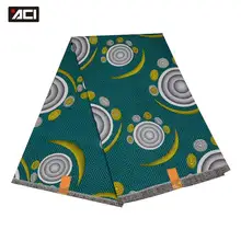 ACI модная одежда в стиле Анкара африканская восковая ткань с принтом 6 ярдов Воск Tissu африканская настоящая ткань настоящая восковая Ткань