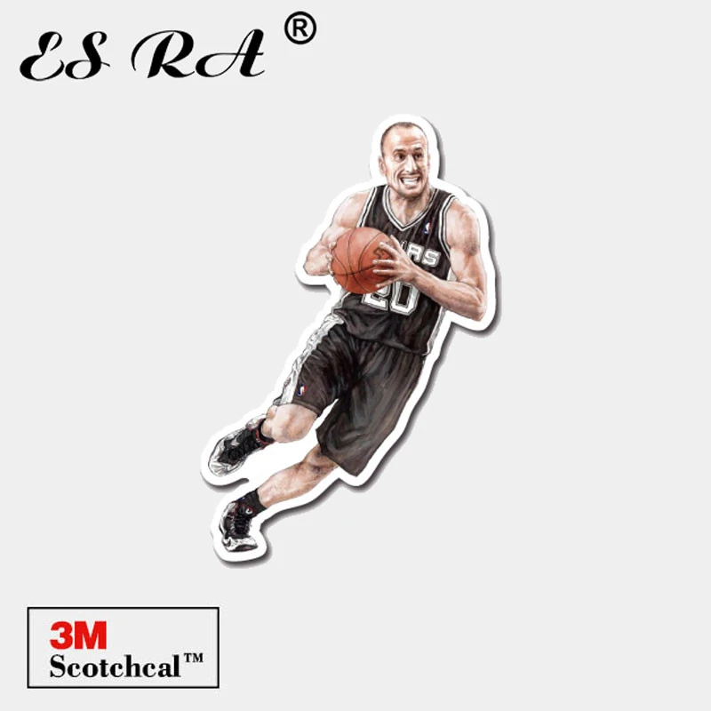 One Piece Baskeball Player Stickers Basketball Stars Manu Ginobil Decal Outdoor Decals Laptop Pitche Pegatinas Skatebboard Mobil Stickers Aliexpress