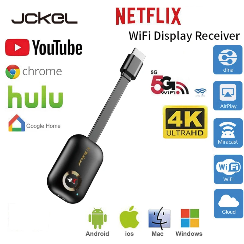 ТВ палка 5G Wi Fi 4K G9 плюс Дисплей приемник для Google Chromecast 3 mirascreen HDMI Miracast airplay ключ IOS и Android|SmartTV-стики тюнеры| |