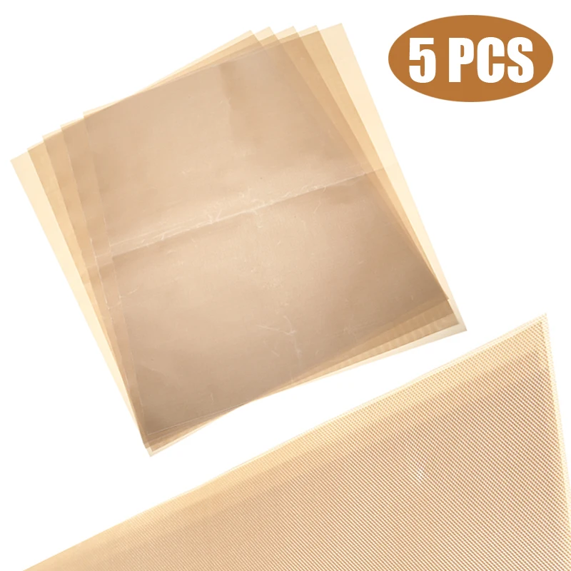 5pcs 30*40cm Kitchen BBQ Grill Mat Non-stick Roasting Foil Fiberglass Baking Pad BBQ Accessory Camping Cooking Supplies New