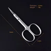 LIZY Eyelash Scissors Sharp Head 3.5mm Thick Stainless Steel Curved Nose Hair Beard Facial Scissors Eyebrow Cosmetic Makeup Tool 3