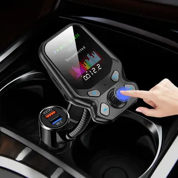 

FM Transmitter Modulator Bluetooth Handsfree Car Kit Audio MP3 Player with 3.4A Dual USB Car FM Transmittor Phone Charger