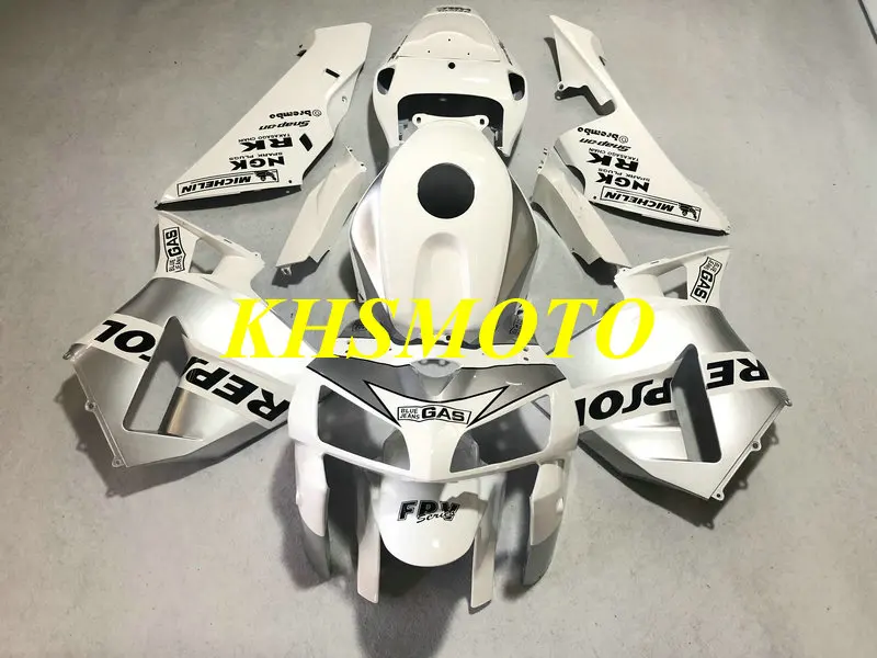 Комплект обтекателей для мотоцикла CBR600RR F5 05 06 CBR 600RR 2005 2006 cbr600rr ABS белый серебряный