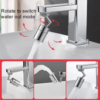 

360 Rotate Swivel Faucet Nozzle Torneira Water Filter Adapter Water Faucet Nozzle Aerator Diffuser Kitchen Sprayer Accessories