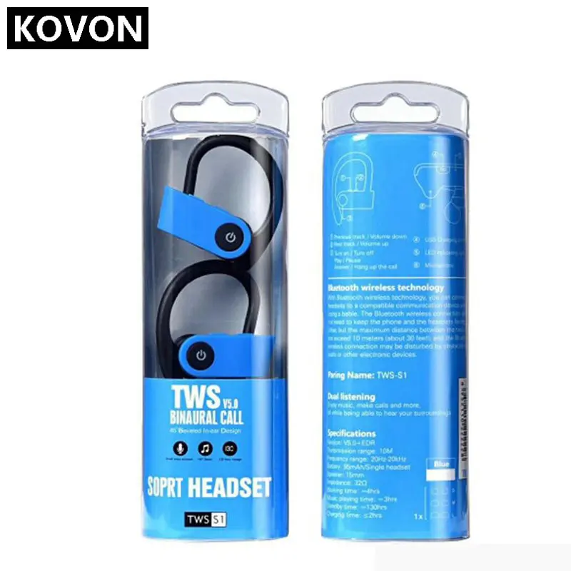 New Wireless Bluetooth Earphones TWS S1 Sport Gaming Headphones HiFi Stereo Handsfree with Mic Headset for iPhone 11 samsung | Электроника
