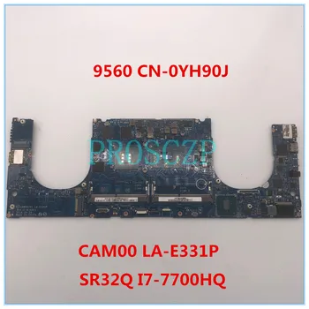 

High quality for XPS 15 9560 Laptop Motherboard LA-E331P 0YH90J CN-0YH90J with i7-7700HQ CPU GTX1050 4GB GPU 100% working well