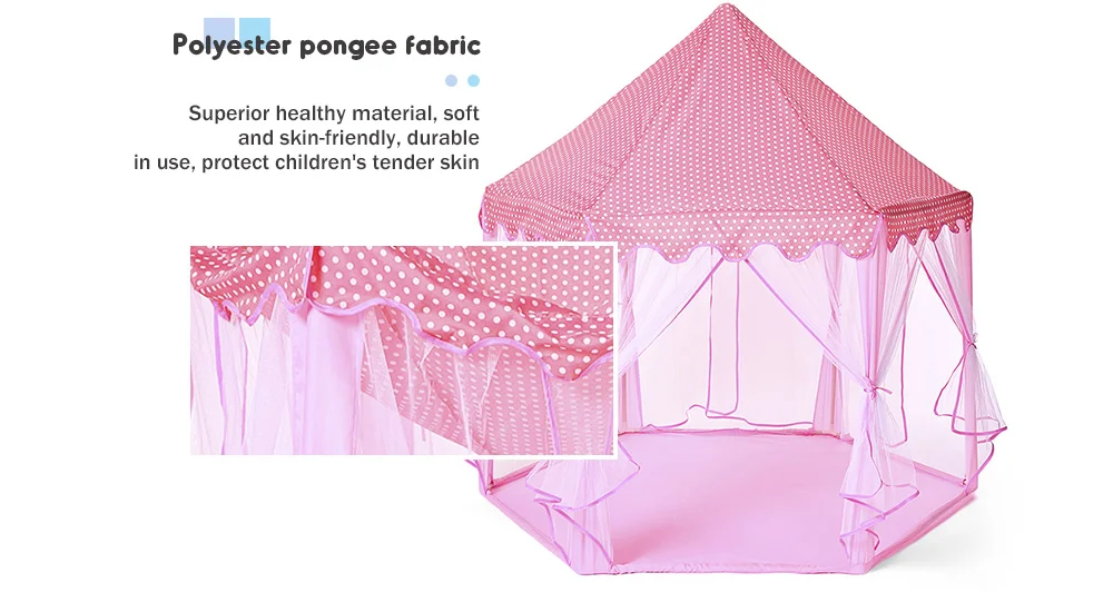 Large Princess Play Tent Castle Tulle Children Game House