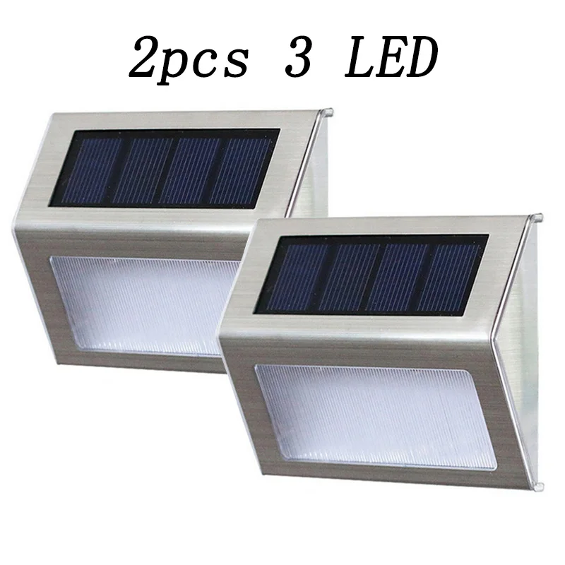 2pcs 3 LED 40 светодиодный солнечный свет уличный Садовый Солнечный светильник PIR датчик движения водонепроницаемый энергосберегающий для стены двора уличные защитные лампы - Испускаемый цвет: 2pcs 3 LED