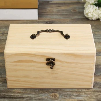 

New-32 Slots Portable Storage Box Organizer Wooden Essential Oil Box for 15Ml Bottles Storage Case Organizer with Handle