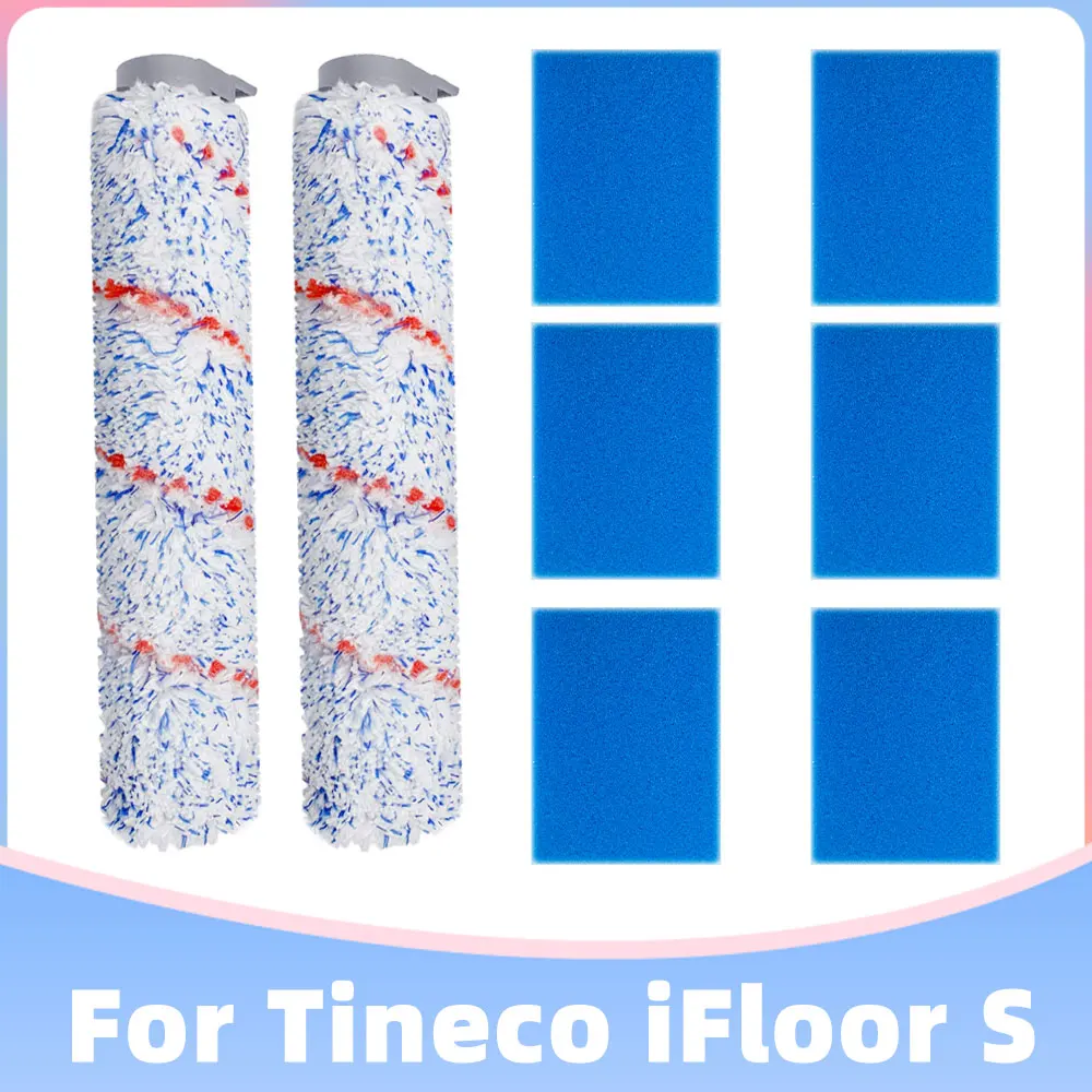 

Запасные части для пылесоса Tineco iFloor S / iFloor/HF10E-01, сменные детали для влажной и сухой уборки, роликовая щетка, фильтр НЕРА, губка