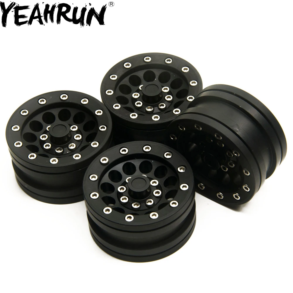 

YEAHRUN 1.9" Alloy Beadlock Wheel Rim for SCX10 D90 1/10 RC Crawlers Car