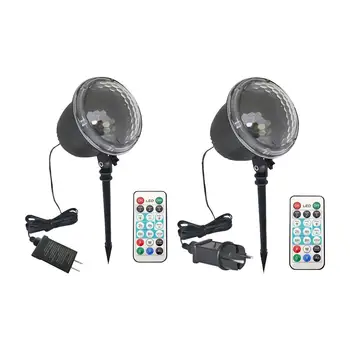 

100-240V 7.5W Christmas Projection Spotlight Outdoor Garden Lawn Landscape Festival LED Lamp RF433 Remote Control 170x120x120 mm