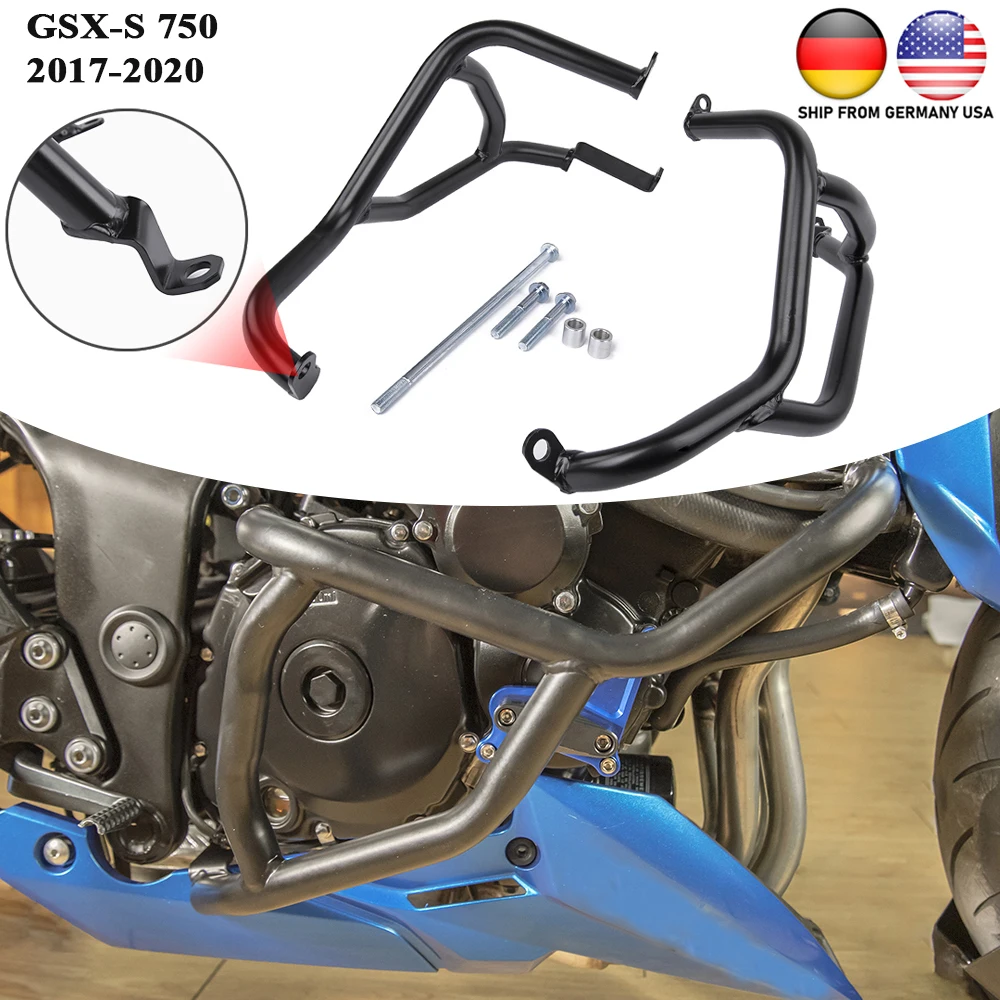 COPART Universal Motorcycle Frame Exhaust Sliders Anti Crash Pad Protector for SUZUKI GSX-S1000 GSX-S1000F GSX1000 GSR600 GSR750 GSX-S750 GSXS750