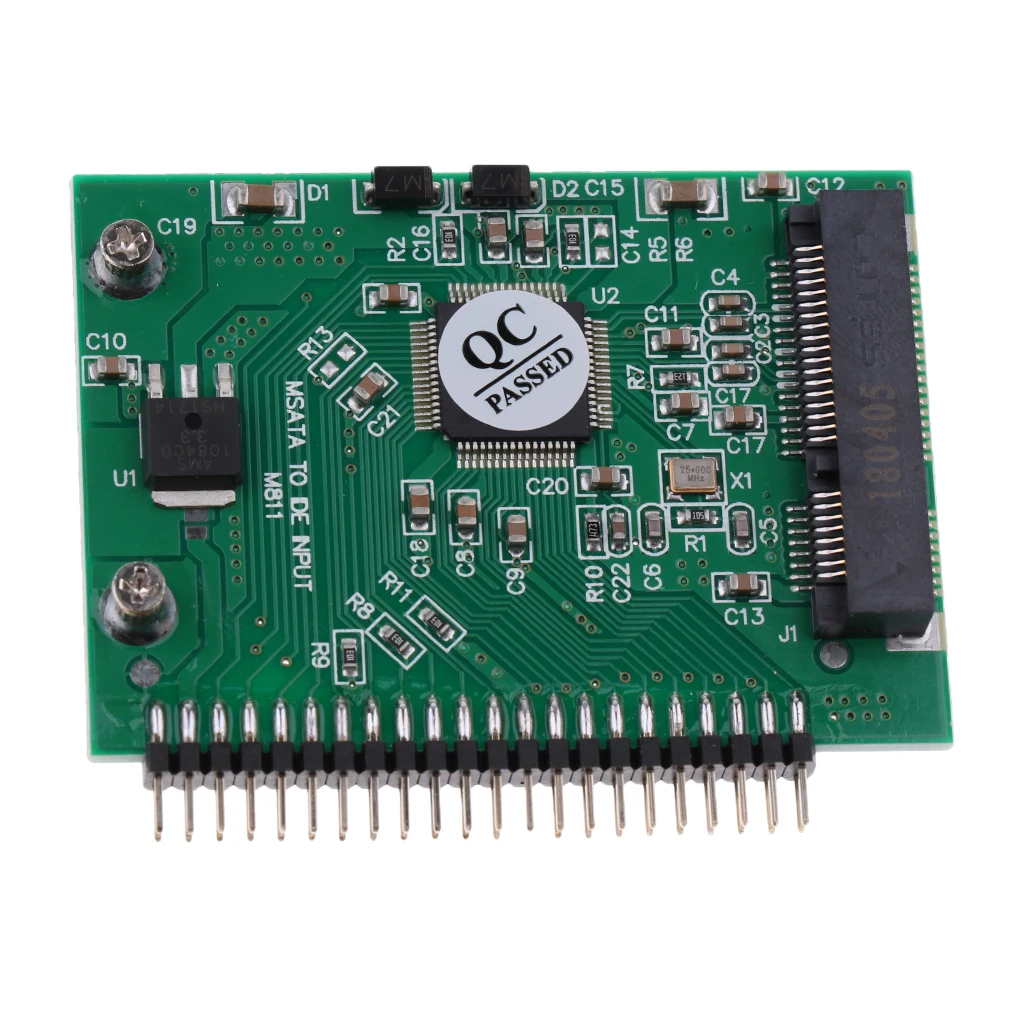 MSATA SSD на 2 5 'ཨ Pin IDE Male HDD конвертер адаптер карта для компьютера|Компьютерные