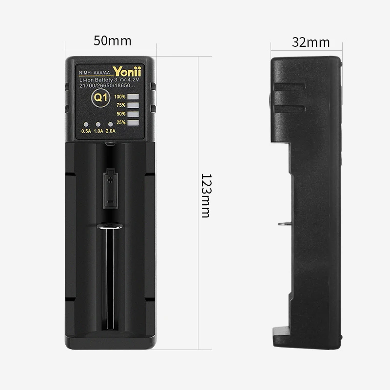 USB Smart Charger 18650 Battery Charger for 18350 18490 18650 21700 22650 26650 AAA AA A SC Li-ion Ni-MH Ni-CD Smart
