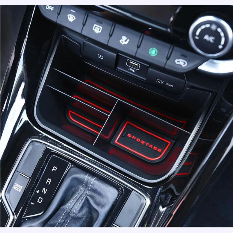 

For Kia 18 new generation Sportage Accessories Car Central Armrest Storage Box Auto Container Glove Organizer Case