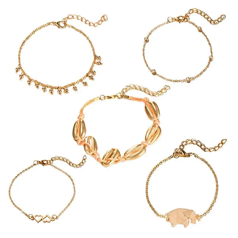 03 Anklets sandalia feminina новинка Женская цепочка с кисточкой со звуком колокольчиков Металлический ножной браслет женский любовь сердце слон ножной браслет с подвеской - Окраска металла: 03