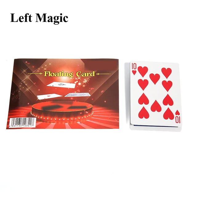 Floating Card Magic Trick Playing Card Suspension Close Up Magic Props Street Bar Mentalism Illusion Close Up Magic Toy Easy To 2