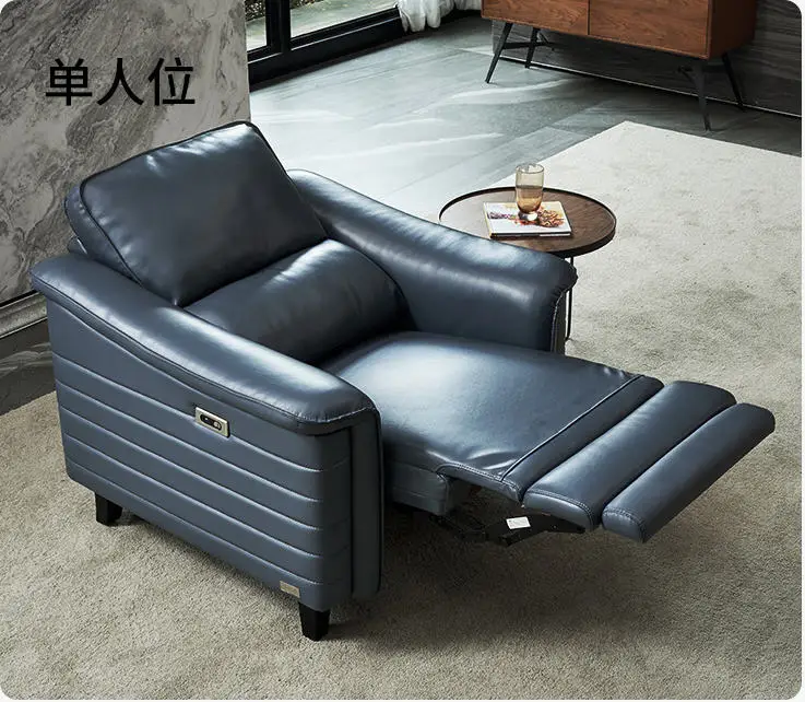 Living Room Sofa real genuine leather sofas salon couch puff asiento muebles de sala canape electric recliner 3 seater + chair