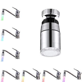 

7 colors slow flashing Fancy Water glow Kitchen multi-color led tap