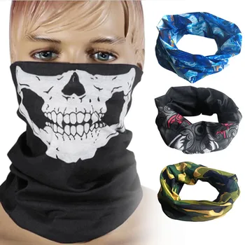 

Skull Mask Skeleton Balaclava Ghost Tactical Motorcycle Breathable Outdoor Sports Ski Cycling UV Protect Skull Face Mask