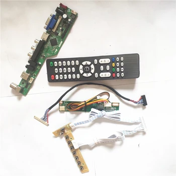 

For N121X4-L01/L02 USB VGA HDMI AV RF LCD panel monitor T.V53 controller board LVDS 20Pin 1CCFL keyboard+Inverter+Remote DIY kit
